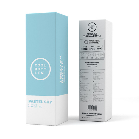 Cool Bottles Butelka termiczna 500 ml Pastel Sky