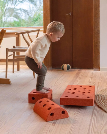 MODU - block square - sensoryczny blok piankowy, pomarańczowy