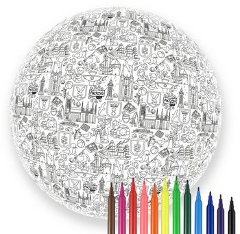 Piłka Balonowa do kolorowania XXL Akson seria miasta: TRÓJMIASTO