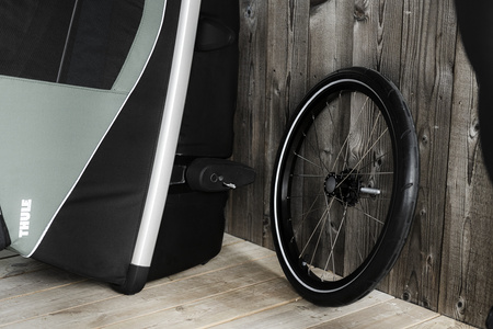 Przyczepka rowerowa dla psa - Thule Bexey L do 45 kg - Haze green