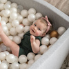 MeowBaby® Suchy Basen z Piłeczkami 200 szt Kwadratowy, Jasnoszary