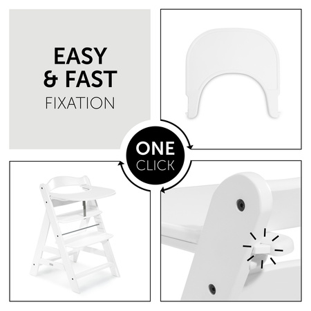 hauck tacka Alpha Click Tray - White