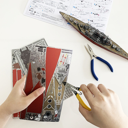 Piececool Puzzle Metalowe Model 3D - Statek HMS Hood