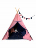 Namiot Tipi róż-granat do zabawy dla dziecka