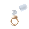 Silikonowy gryzak do karmienia, mleczno-kremowy JackOJuno