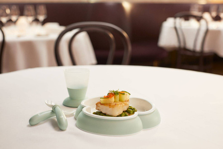 BABYBJORN - Zestaw obiadowy - Powder Green