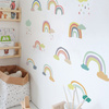 Naklejka na ścianę z motywem tęczy do dziecięcego pokoju 12sztuk