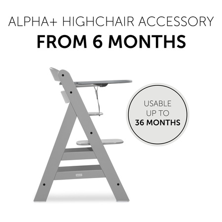 hauck tacka Alpha Click Tray - Grey