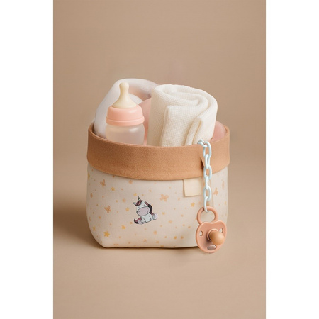 Koszyk z akcesoriami dla lalki z jednorożcem Antonio Juan 92323