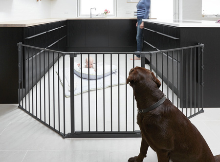 Baby Dan - Bramka ochronna FLEX L, czarny