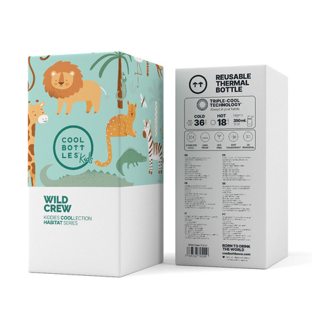 Cool Bottles Butelka termiczna Kiddies 350 ml Wild Crew