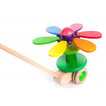 Flower Rainbow push-toy -  Kwiatek pchacz