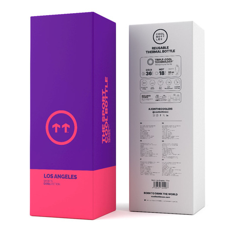 Cool Bottles Butelka termiczna Sport 950 ml Triple cool Los Angeles