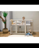 Drewniane Łóżeczko 7w1 z materacem Białe