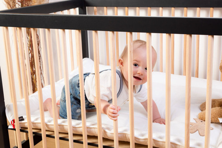 Childhome Drewniany Kojec 95 x 75 cm Black/Natural