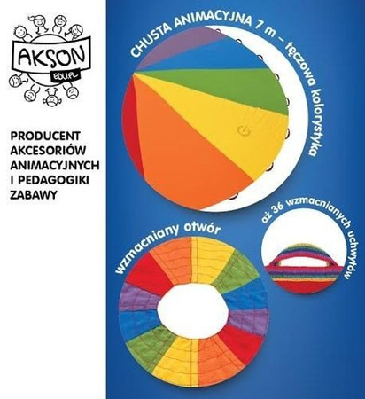 Profesjonalna Chusta Animacyjna AKSON 7 BARW 7 m