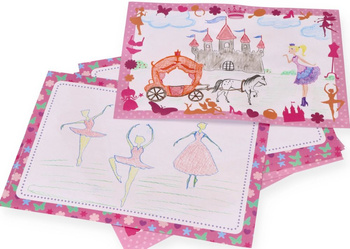 Szablony wróżki - zestaw z kredkami