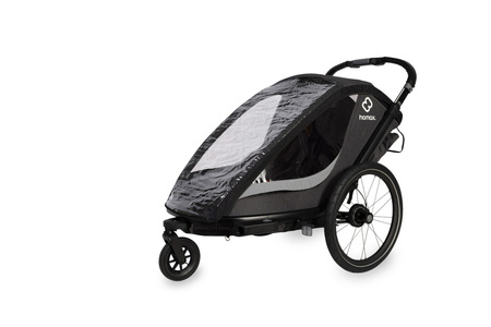 Hamax - Przyczepka rowerowa COCOON, podwójna - Grey/black