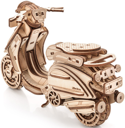 Little Story Drewniane Puzzle Model 3D - Skuter Sting