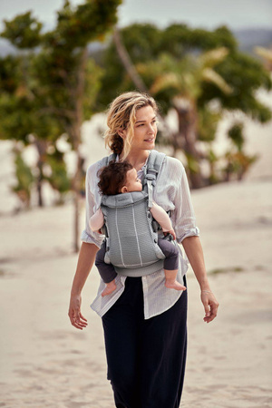 BABYBJORN - nosidełko Harmony 3D Mesh, Srebrny