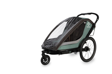 Hamax - Przyczepka rowerowa COCOON, podwójna - Green/black
