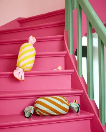 Kid's Concept - Poduszka cukierek - różowa - PIPPI