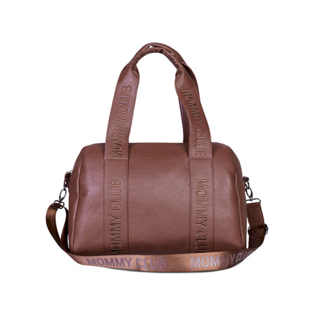 Childhome Torba do wózka Mommy Club Vegan Leather Dark Brown