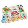 New Classic Toys drewniane puzzle straż pożarna 8 elementów