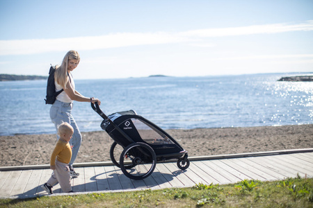 Hamax - Przyczepka rowerowa BREEZE, podwójna - Black