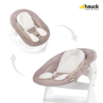 hauck leżaczek 2w1 Alpha Hearts Grey