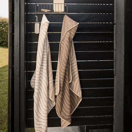 LEANDER - ręcznik z kapturem, Woodland, Mocca