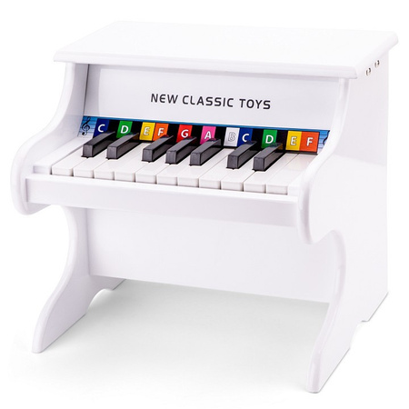 New Classic Toys Pianino białe - 18 klawiszy