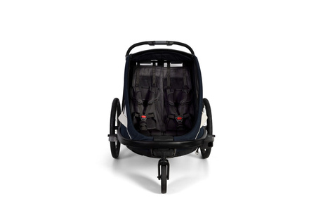 Hamax - Przyczepka rowerowa BREEZE, podwójna - Navy/cream