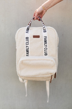 Childhome Plecak Family Club Signature Teddy Off white