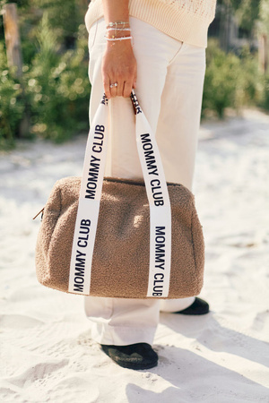 Childhome Torba do wózka Mommy Club Signature Teddy Soft brown
