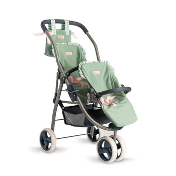 Wózek spacerówka podwójna dla lalek z kolekcji Cloe Asi 3712115