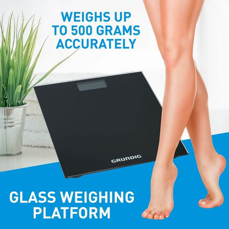 Grundig waga łazienkowa czarna