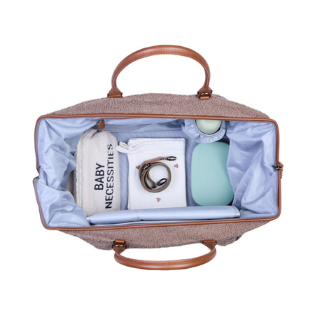 Childhome Torba Mommy Bag Teddy Soft Brown