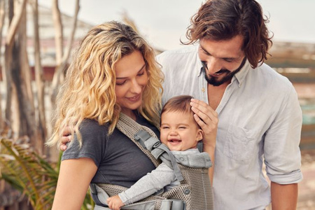 BABYBJORN - nosidełko Harmony 3D Mesh, Szary Beż