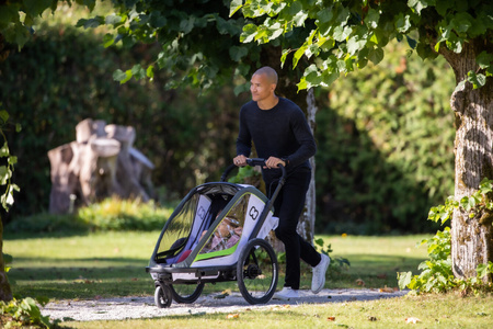 Hamax - Przyczepka rowerowa BREEZE ONE - White/green