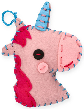 Zestaw kreatywny do szycia jednorożce