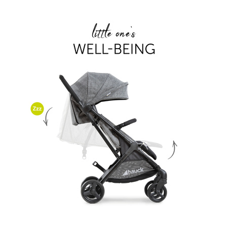 hauck wózek Sunny Melange grey/black