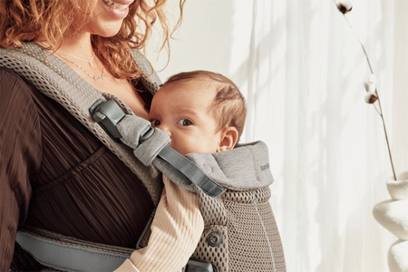 BABYBJORN - nosidełko Harmony 3D Mesh, Szary Beż