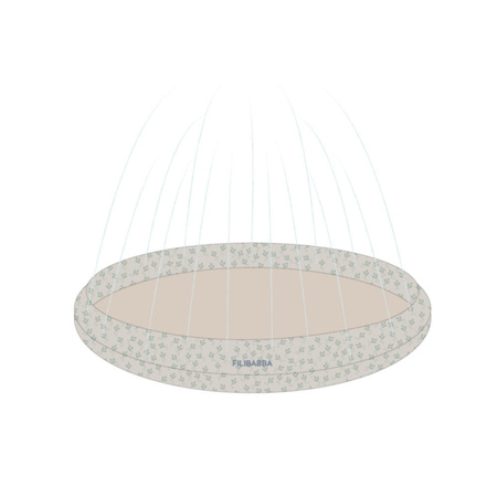 Filibabba Mata tryskająca wodą Ø 100 cm Alfie Breezy harmony Tender green