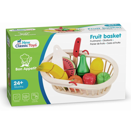 New Classic Toys Owoce do krojenia – koszyk