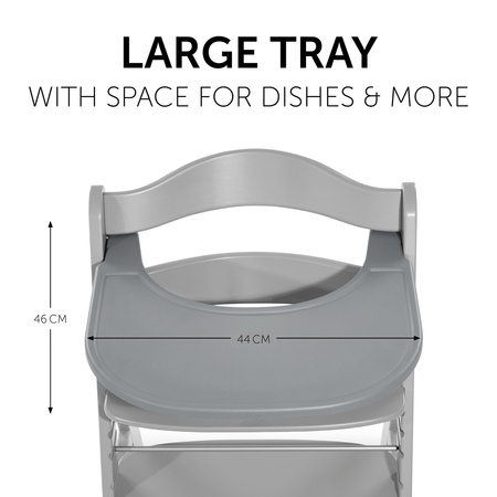 hauck tacka Alpha Click Tray - Grey