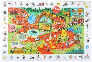 ROBOTIME Drewniane Puzzle + Gra Edukacyjna 48 el.