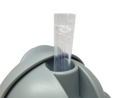 Mininor Butelkaze słomką 220 ml Grey Seal