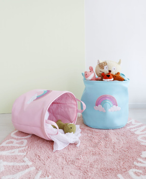 Kosz pojemnik na zabawki dla dzieci 40x40 niebieski