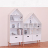 Regał Domek, białe, drewniane meble do pokoju dziecka